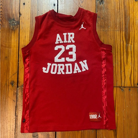 Jordan Other - Nike Air Jordan 23 Red Stitched Jersey Fly Since 1982 Youth Size Large Vintage